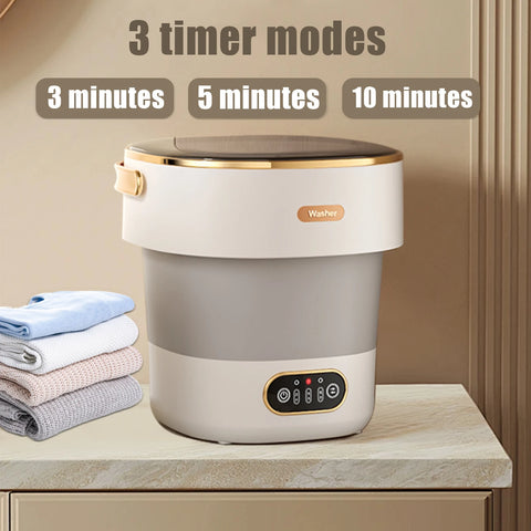 13L Portable Folk Washing Machine with Spin Dryer for sstocks Underwear Panties Washing Home wide Capacity Washing Machine