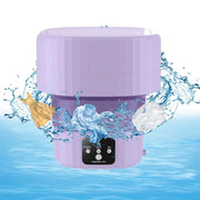 9L Portable Mini Foldable Washing Machine with Spin Dryer For Socks Underwear Panties Washer Household Mini Washing Machine