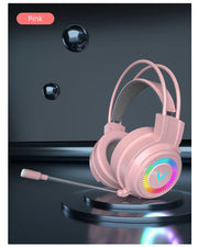 G58 G60 Gaming Headset 7.1 Stereo SVirtual Surround Bass Earphone Headphone with Mic LED Light for Computer PC Gamer Foldable