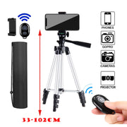 DSLR Flexible Tripod Extendable Travel Lightweight Stand Remote Control For Mobile Cell Phone Mount Camera Gopro Live Youtube