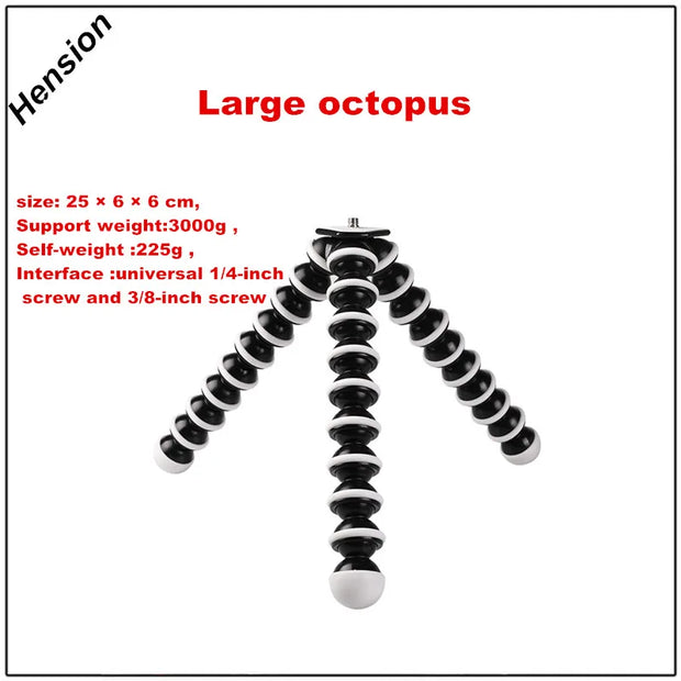 Octopus Flexible Tripod Stand for Smartphone Dslr and Camera Foldable Desktop Tripod 4 size for choose