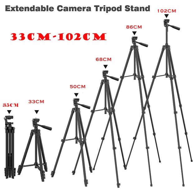 DSLR Flexible Tripod Extendable Travel Lightweight Stand Remote Control For Mobile Cell Phone Mount Camera Gopro Live Youtube