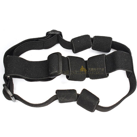 Head Strap Mount Headband Black Head Strap Mount Headband Holder Fixed Strap For 18650 battery flashlight diameter 20-25mm torch