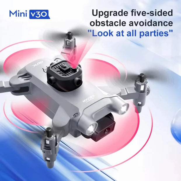 Xiaomi MIJIA V30 Mini Drone 8K HD Aerial Photography FPV RC Drones Profesional Five-sided Obstacle Avoidance Helicopter UAV Toy