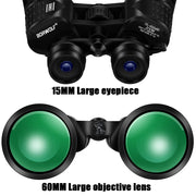 BORWOLF 15-450X60 Binoculars Telescope HD Light Night Vision Bak4 Prism Professional Zoom Powerful for Hunting Bird Watching