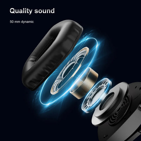 TAIDU T01 Gaming Headset High Quality Wireless Bluetooth Headphones 50mm Wired 4-mode Earphone Gamer's Choice for PC PS5 Xbox