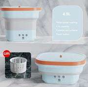 Portable Mini Folding Washing Machine 4.5L Home Appliances Underwear Socks Baby Clothes Ultrasonic Cleaning Machine Cycle Washer