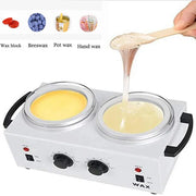 Dual Pot Wax Heater Professional Paraffin Hair Removal Machine Dual Parrafin Hot Facial Skin Equipment Spa Household