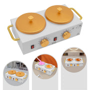 200W Electric Double Pot Wax Heater with Precise Switch Control Temperature Control (32-212℃) for Professional Skin Care