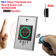 DC12V 24V Touchless Open Electronic Lock Release Switch IR Contactless Infrared No Touch Exit Button for Access Control System