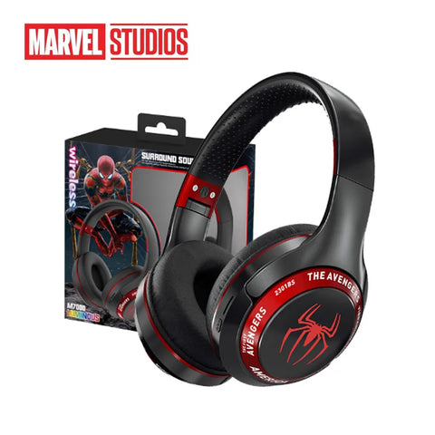 Marvel Spider Man Bluetooth Eagles Over ear Foldable Computer Wireless Headphones Noise Cancellation HIFI Stereo Gaming Headset