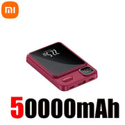 Xiaomi 50000mAh Magnetic Wireless Charger Power Bank Magsafe External Battery Fast Charging PowerBank For Android iPhone 15 16