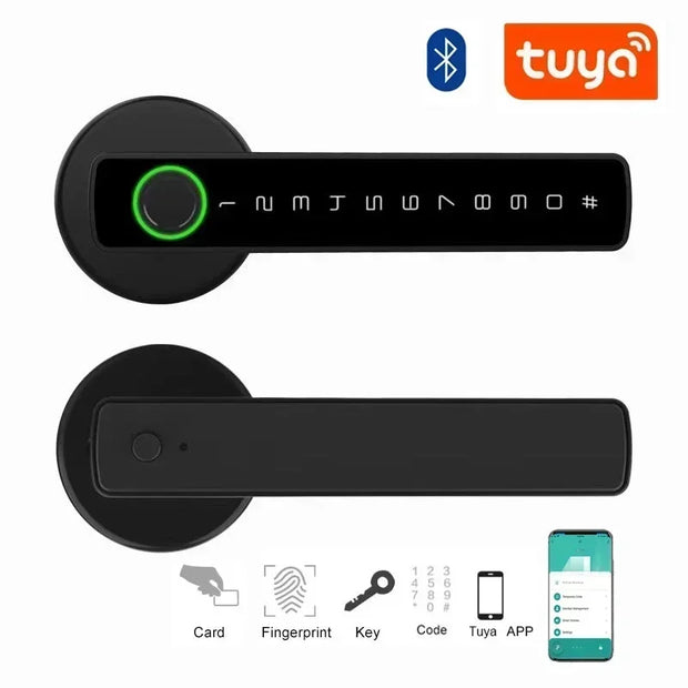 Smart Fingerprint Door Lock Biometric Door Lock with Smart APP Fingerprint Door Knob Remote Control with APP Smart Knob