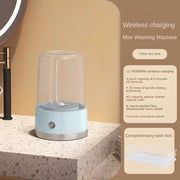 Wireless Portable Underwear and Socks Washer Rechargeable Mini Washer for Travel Home and Dormitory with Laundry Cup