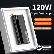 120W Super Fast Charging Power Bank 200000mah Battery High Capacity Digital Display Power Bank For Iphone Samsung Gift 2025