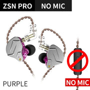 KZ ZSN Pro IEM Earphones Dynamic Hybrid Driver Balanced Armature Wired Earbuds Detachable Cable Gaming Stereo HiFi Bass Headset