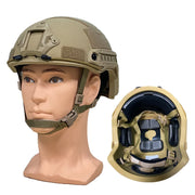 Male and female tactical high shear helmets, polyethylene bulletproof head protectors, with NIJ IIIA quick suspension pads