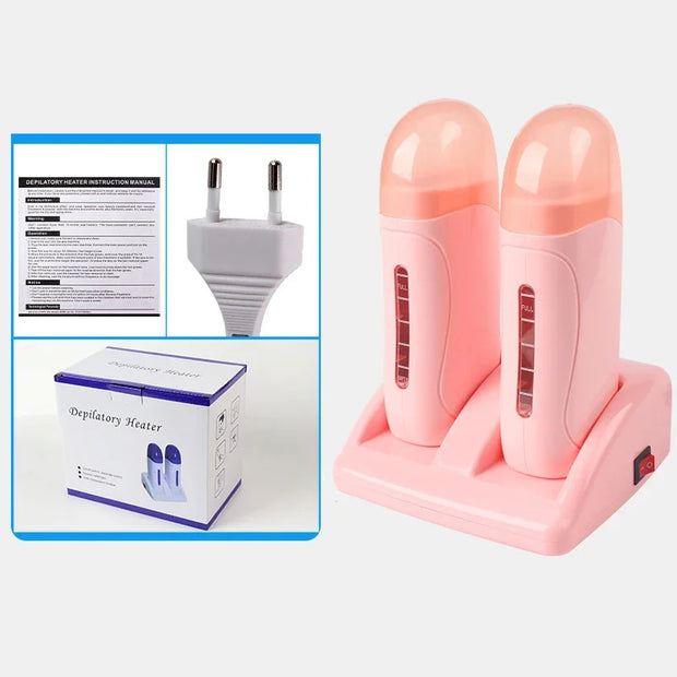 2025 New Double Seat Hair Removal Wax Therapy Machine 40w Power Fast Melting Heating Wax Therapy Instrument Hair Removal Device