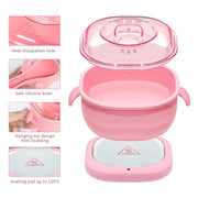 400ML Silicone Bowl Wax Heater Machine Hair Removal Wax-melt Machine Depilatory Wax Melting Warmer Wax Heating Base Pot Melter