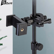 1Set SLR Camera Phone Holder For Circular Lamp Tripod Phone Live Streaming Bracket Automatic Clamping 360 ° Rotating Bracket