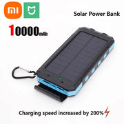 Xiaomi 30000mAh Solar Power Bank Portable Large Capacity Charger Compatible with IOS Android USB-A and USB-C Fast Charging