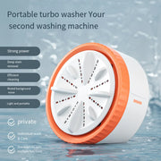 Mini Washing Machine Portable USB Rotating Turbo Fruit Ultrasonic Dishwasher For Clothes Home Kitchen Travel Remote Control미니세탁기