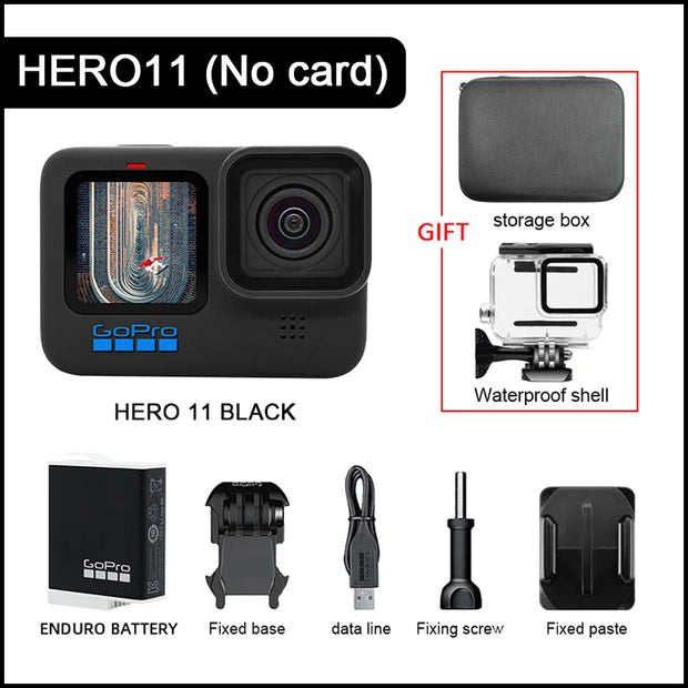 GoPro HERO11 Black Action Camera Hyper Smooth5.0 Cycling Record Mini Night Scene Shooting Helmet camera