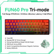 Akko MonsGeek FUN60 PRO&MAX HE Machanical Keyboard Magnetic Switch 60% Wireless Gaming Keyboard Rapid Trigger 8K Custom Keyboard