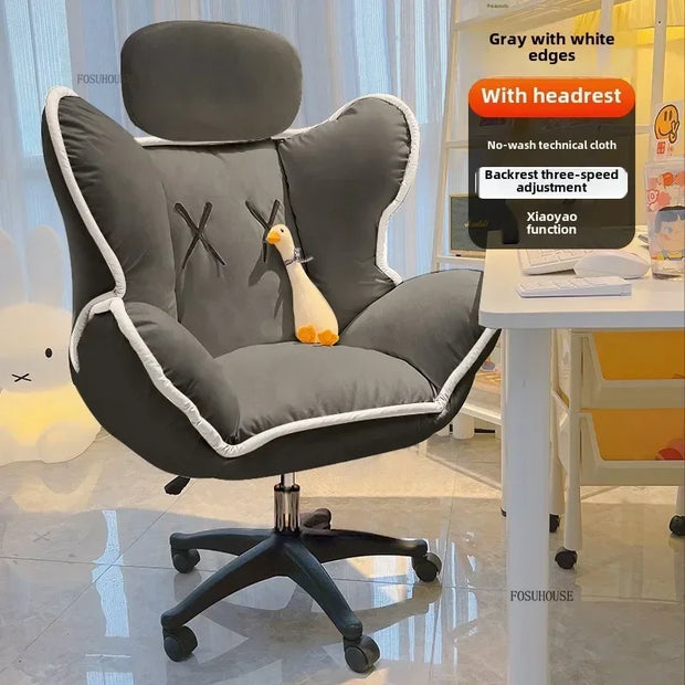 Modern Comfort Backrest Office Chairs Bedroom Lazy Computer Chair Office Furniture Leisure Reclining Live Broadcast Gaming Chair