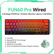 Akko MonsGeek FUN60 PRO&MAX HE Machanical Keyboard Magnetic Switch 60% Wireless Gaming Keyboard Rapid Trigger 8K Custom Keyboard