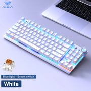 AULA Wireless Mechanical Gaming Keyboard 87 Key Three-modes 2.4G/Bluetooth/Wired Backlight Keyboard for Windows/Mac/IOS/Android