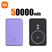 Xiaomi Magnetic Power Bank 50000mAh Large Capacity 120W Wireless Fast Charger Portable Battery for iPhone Samsung Xiaomi Gift