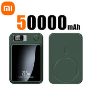 Xiaomi Mijia Magnetic Wireless 50000mah Power Bank Fast Charger For Magsafe Portable Auxiliary Battery Pack For Iphone Huawei