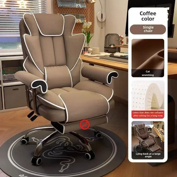 Gaming Chair Boys Comfortable Sedentary Home Computer Game Sofa Office  Study Backrest Reclining