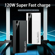 200000mAh 120W Power Bank Super Fast Charging Battery High Capacity Digital Display Power Bank For Xiaomi Iphone Samsung