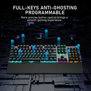 AULA F2088 Mechanical Gaming Keyboard Anti-ghosting 104 Brown Blue Switch Wired Mixed Backlight Keyboard for Game Laptop PC