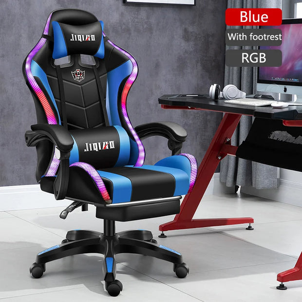 2023 New gaming chair,High quality computer chair with massage,leather office chair RGB light gamer chair swivel gaming chair