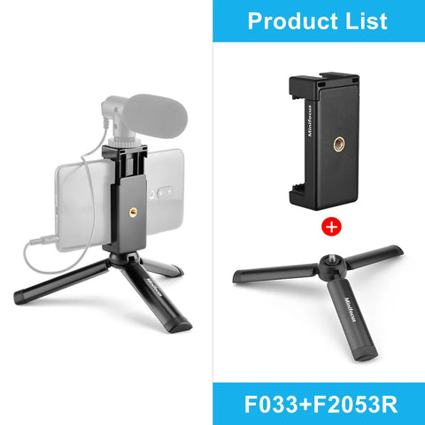 Metal Mini Tripod Stand for DJI Zhiyun Feiyu Gimbal Handle Grip Stabilizer DSLR Camera Monopod Tabletop Handheld with 1/4” Screw