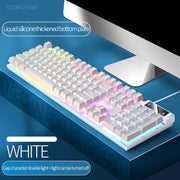 YINDIAO Keyboard Gaming Wired Laptop Desktops PC Computer Office Accessories Low Profile Gamer Keyboards With Numpad