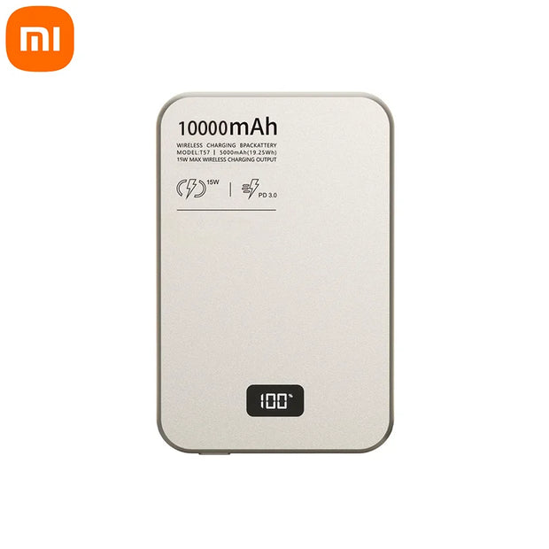 Xiaomi Mini 10000mAh Magnetic Power Bank LED Digital Disolay Portable Auxiliary Battery 25W Fast Charger For iPhone Samsung