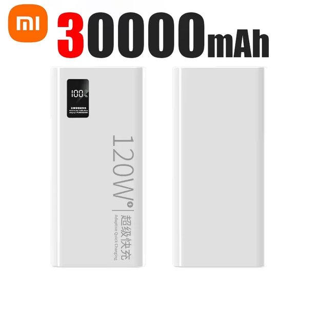 Xiaomi 50000mAh Fast Charging Power Bank 120W High Capacity Powerbank Portable Battery Charger For iPhone Samsung Huawei New