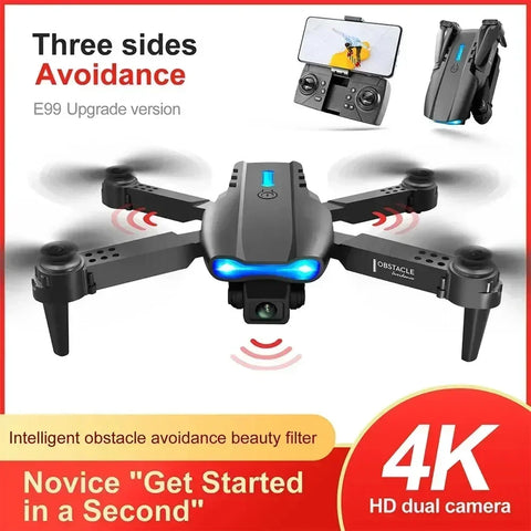 E99 Pro HD 4k Drone Camera High Hold Mode Foldable Mini RC WIFI Aerial Photography Quadcopter Toys Helicopter UAV