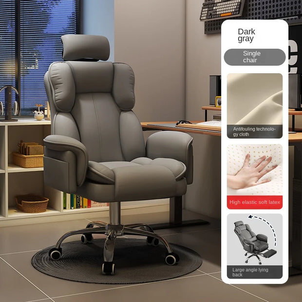 Gaming Chair Home Gaming Computer Sofa Chair Comfortable Sedentary Bedroom Backrest Swivel Desk Chair Office Chair Furniture