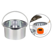 Portable Wax Heater Inner Pot for Depilatory Hair Removal Wax Machine Silver  SPA Depilatory Paraffin Melts Machine