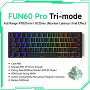 Akko MonsGeek FUN60 PRO&MAX HE Machanical Keyboard Magnetic Switch 60% Wireless Gaming Keyboard Rapid Trigger 8K Custom Keyboard