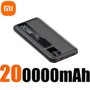 Xiaomi 200000mAh High Capacity Power Bank 22.5W Fast Charging Powerbank Portable Battery Charger For Android Samsung Huawei NEW