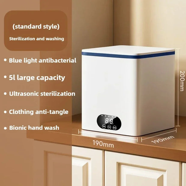 new automatic small underwear washing machine Elution and drying integrated mini underwear washing machine sterilization