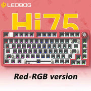 LEOBOG Hi75 Hot-Swap 81-Key E-sport Gaming Mechanical Keyboard Aluminum Alloy Barebones RGB Backlighting Gasket-Mounted Custom