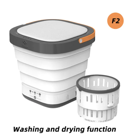 110V 220V Electric Foldable Washing Machine Portable Mini Barrel Laundry Washer For Underwear Sock Baby Clothes Cleaner Travel