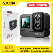 SJCAM SJ20 4K Anti-Shake Action Camera Dual Lens Waterproof 5G WiFi Touch Screen Motion Detection Multifunctional Sports Cam